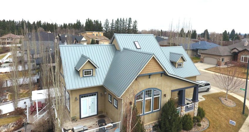 grey residential metal roof in red deer