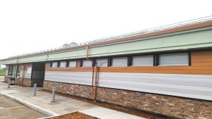 school metal exterior